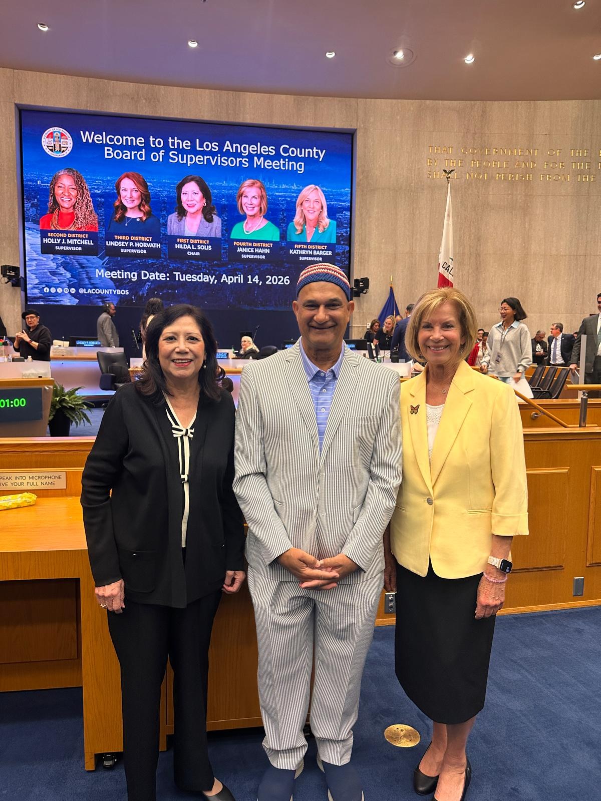 MultiFaith Heritage Month recognition at the Los Angeles County Board of Supervisors